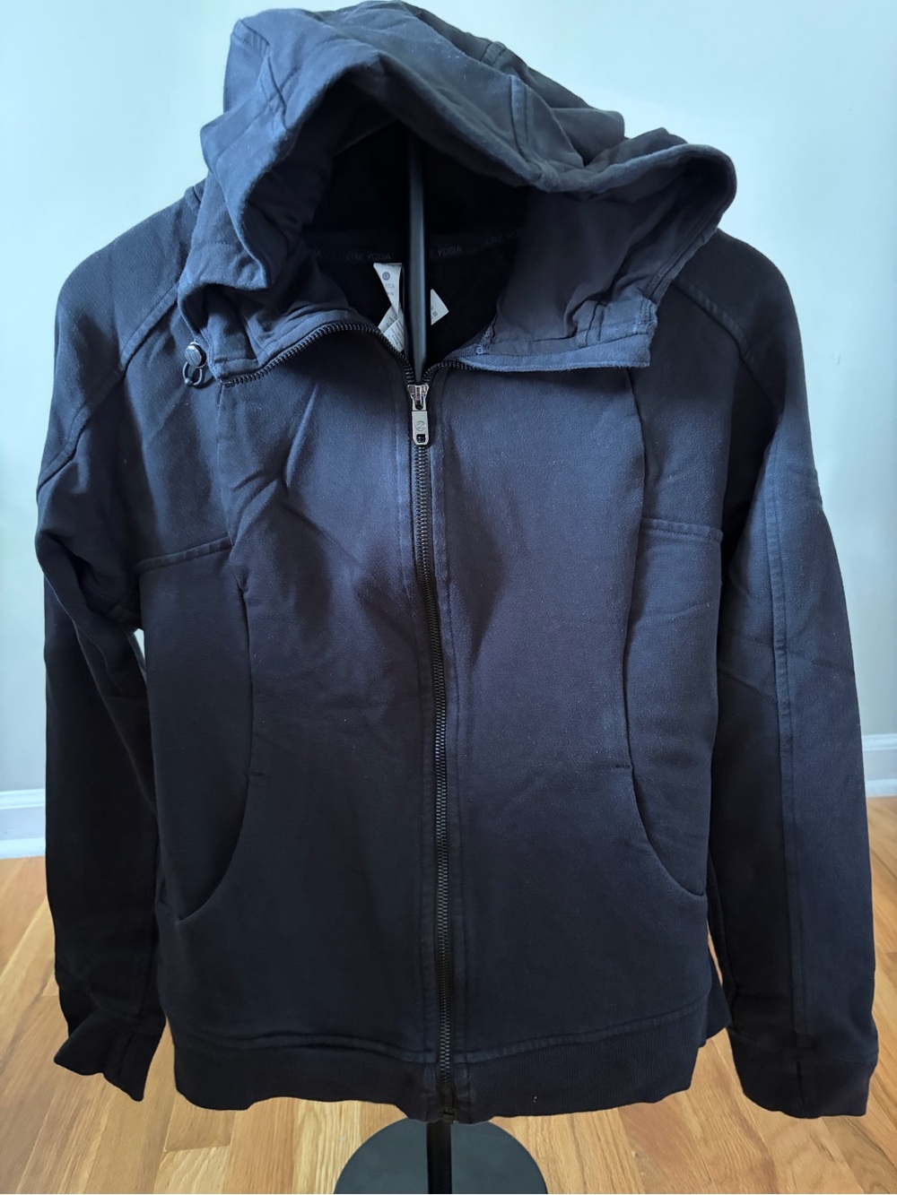 Women’s Black Hooded Zip Jacket - Classic Everyday Layer